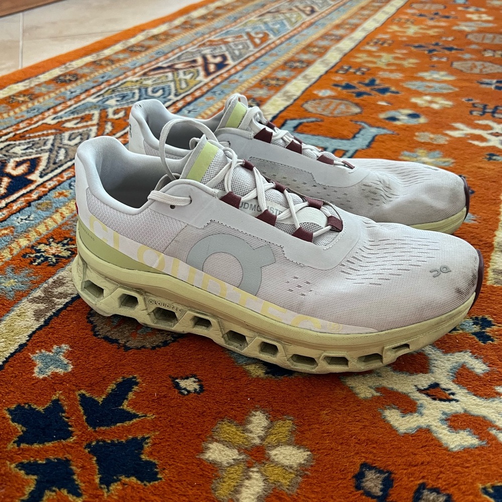 On Running Women's White and Cream Running Shoes